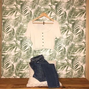 H&M Button Croptop